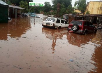 Inondation à Labé: une forte pluie tombée dans l’après-midi de ce jeudi fait des dégâts matériels importants
