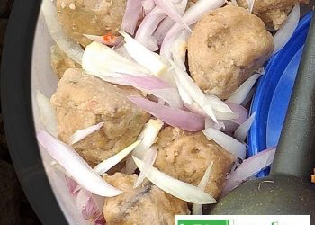 Nourrice et vendeuse ambulante de boulette de poissons : « très difficile, mais c&rsquo;est une façon de faire face à la conjoncture, et épauler mon mari » déclare Mariama Diallo.