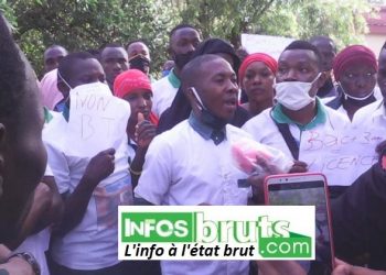 Manifestation à Kindia : les étudiants de l’Ecole Nationale de la Santé dans la rue pour réclamer la licence.