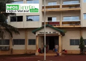 Boké : le tricolore guinéen a cessé de flotter dans l’enceinte du bloc administratif préfectoral