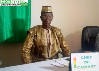 N&rsquo;zérékoré : L&rsquo;inspecteur régional du commerce prend fonction sans respect des mesures barrières contre la Covid-19