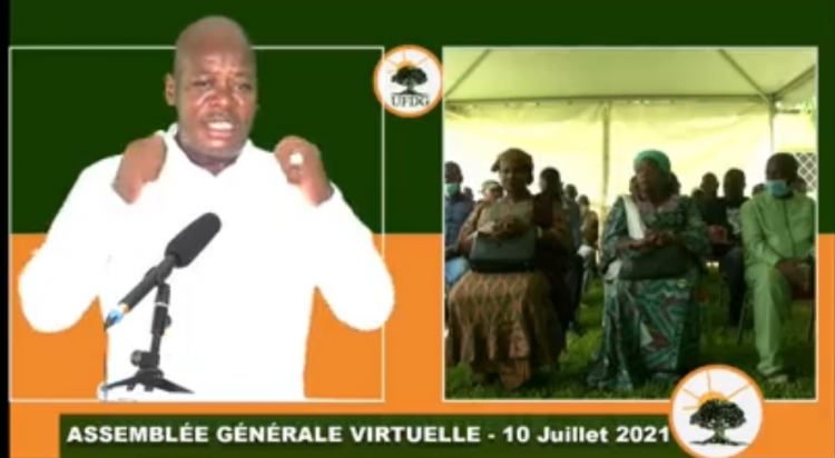 UFDG : Voici la vidéo de l’assemblée générale hebdomadaire virtuelle du parti de ce samedi, 10 juillet 2021