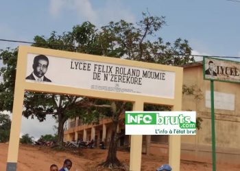 Nzérékoré : seulement 8 toilettes opérationnelles pour 1961 élèves au lycée Félix Roland Moumié