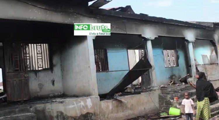Incendie d’une concession de 3 bâtiments à Dubréka :  5 morts et des dégâts matériels considérables