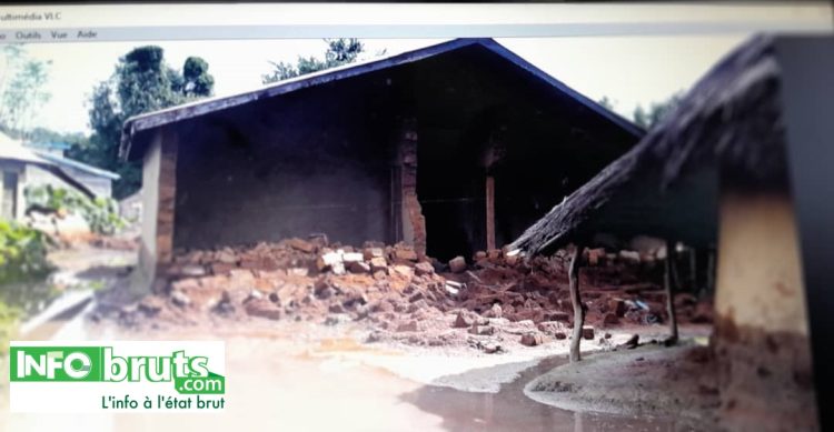 Inondation à Hidaya, Tanènè (Boké) :  Des maisons affaissées et animaux domestiques emportés par les eaux, les autorités locales au chevet des sinistrés