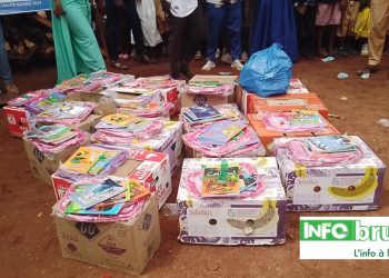 Kankan :  Des kits scolaires pour les élèves de l’école moryfindjan Diabaté
