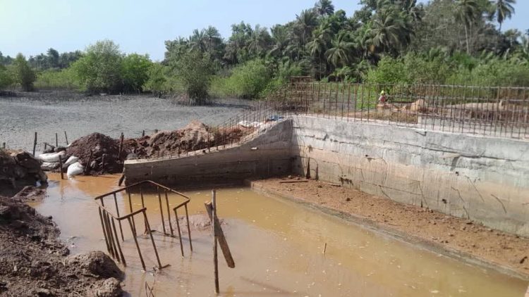 Reprise des Travaux de Reconstruction du Pont de Khantata à Tougnifily (Boffa)