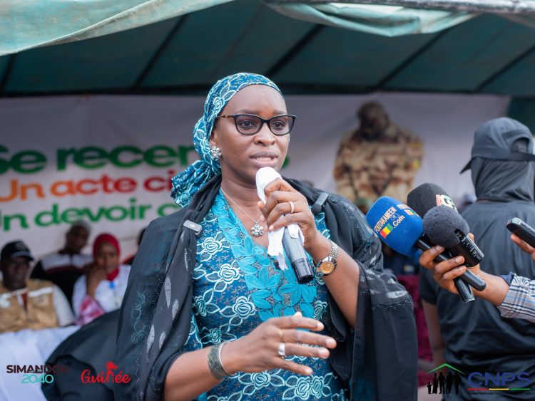 Recensement à Labé : la Générale Aminata Diallo salue l’engouement des citoyens pour le RAVEC