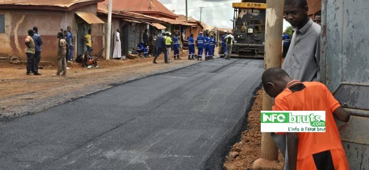 Labé : La CCFD salue la reprise des travaux de bitumage et remercie le président Mamadi Doumbouya