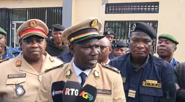 Attaque armée déjouée à Boké : le Gouverneur Mamadou Camara félicite les forces de sécurité pour leur professionnalisme