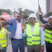 Conakry : Le Ministre Laye Sékou Camara lance ses premières visites de chantiers routiers malgré la pluie