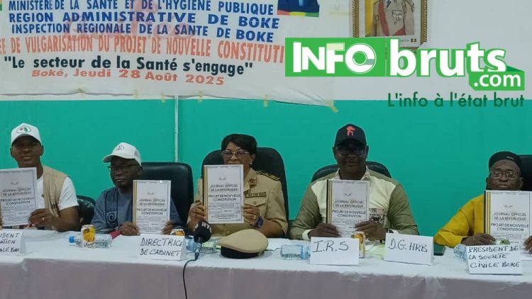 Boké : L’Inspection Régionale de la Santé s’implique dans la vulgarisation du projet de nouvelle Constitution