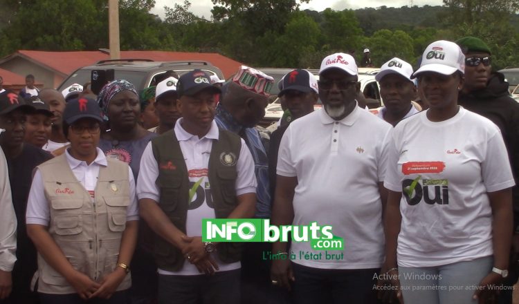 Labé : accueil grandiose du ministre Cellou Baldé pour le lancement de la campagne référendaire