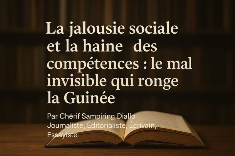 La jalousie sociale et la haine des compétences : le mal invisible qui ronge la Guinée (Par Chérif Sampiring Diallo, Journaliste, Éditorialiste, Écrivain, Essayiste)