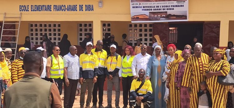 Boké : la Fondation Wazni et le Groupe UMS remettent officiellement l’École Élémentaire Franco-Arabe de Dibiya