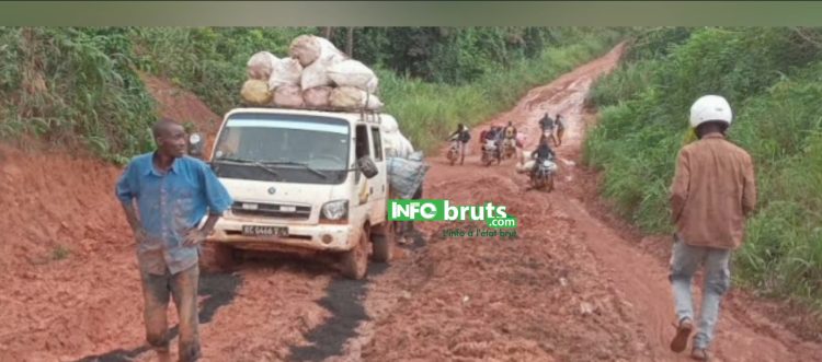 Mamou : une route impraticable isole Gninagbé et des villages entiers à Ourekaba