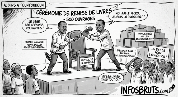 Tountouroun : quand deux “chefs” se disputent le fauteuil… pendant qu’on distribue des livres